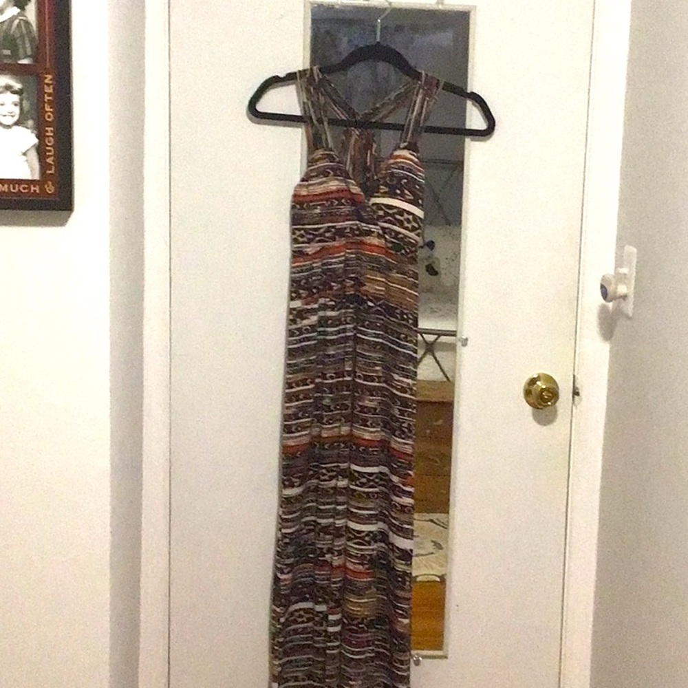 Multi colored maxi dress-